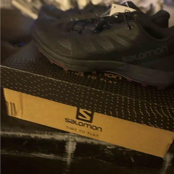 Salomon Trail Running Sense Pro 3 W Shoes in Black and Purple - Picture 3 of 4